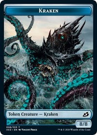 Kraken // Elemental (010) Double-Sided Token [Commander 2020 Tokens] Magic: The Gathering