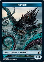 Kraken // Elemental (010) Double-Sided Token [Commander 2020 Tokens] Magic: The Gathering