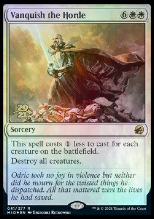 Vanquish the Horde [Innistrad: Midnight Hunt Prerelease Promos] Magic: The Gathering
