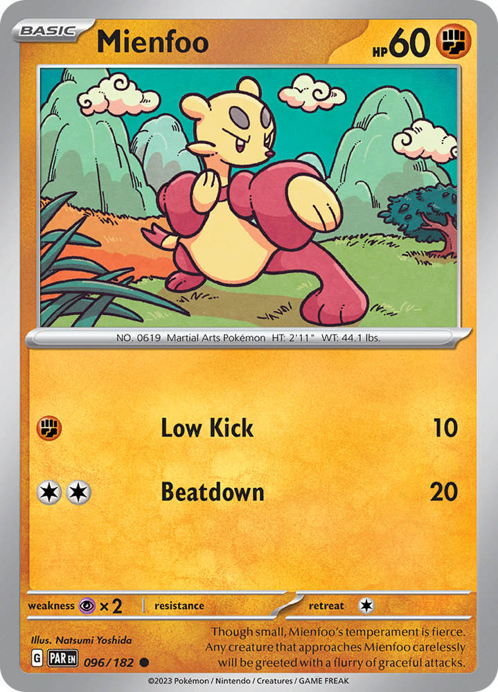 Mienfoo (096/182) [Scarlet & Violet: Paradox Rift] Pokémon