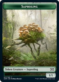 Saproling // Servo Double-Sided Token [Double Masters Tokens] Magic: The Gathering