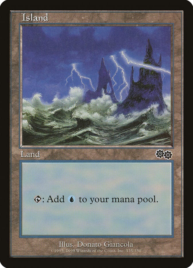 Island (335) [Urza's Saga] Magic: The Gathering