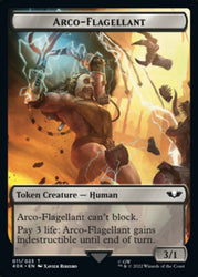 Soldier (004) // Arco-Flagellant Double-Sided Token [Warhammer 40,000 Tokens] Magic: The Gathering