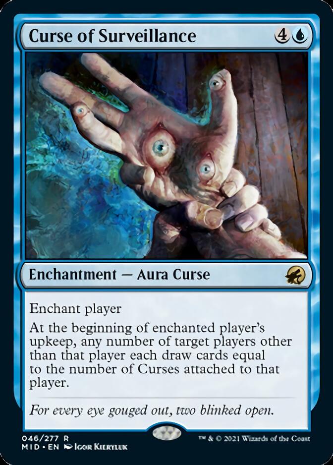 Curse of Surveillance [Innistrad: Midnight Hunt] Magic: The Gathering