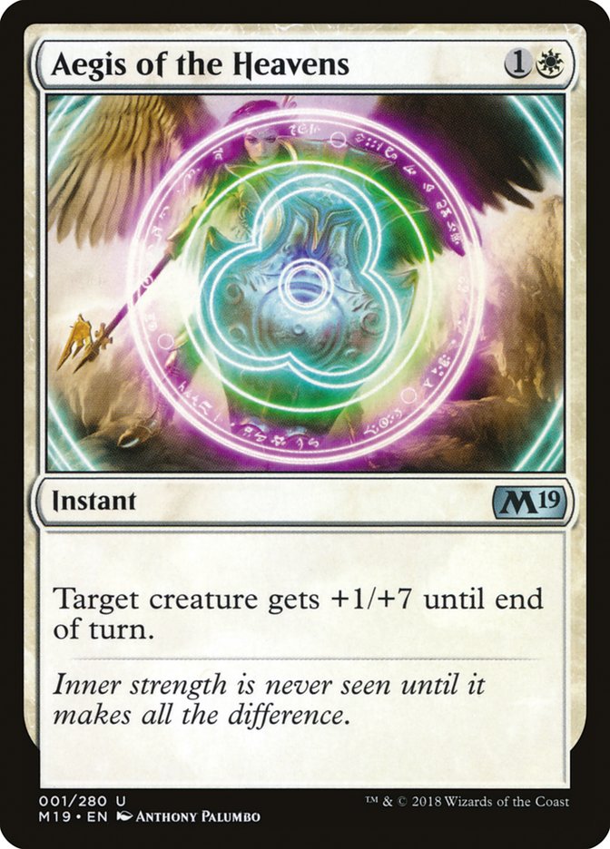 Aegis of the Heavens [Core Set 2019] Magic: The Gathering