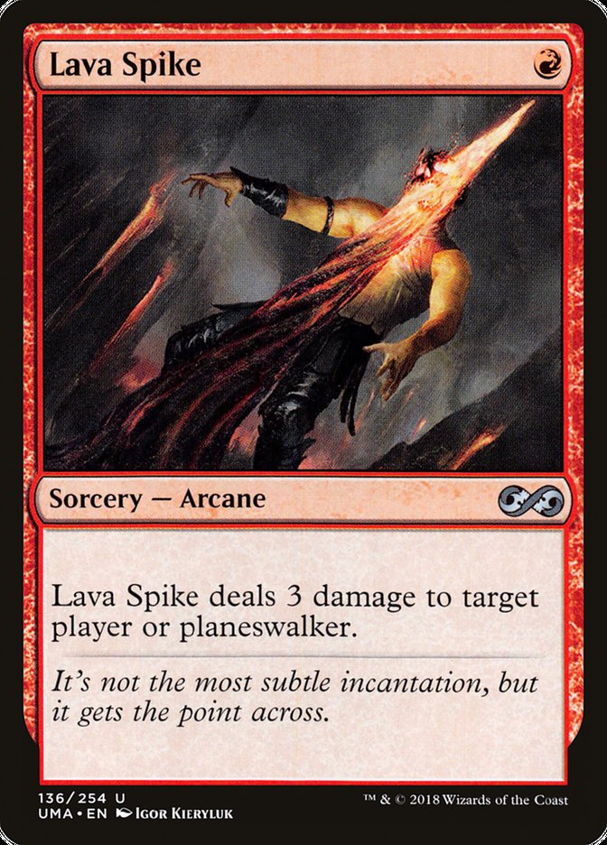 Lava Spike [Ultimate Masters] Magic: The Gathering