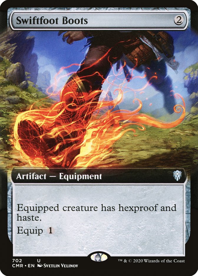 Swiftfoot Boots (Extended Art) [Commander Legends] Magic: The Gathering