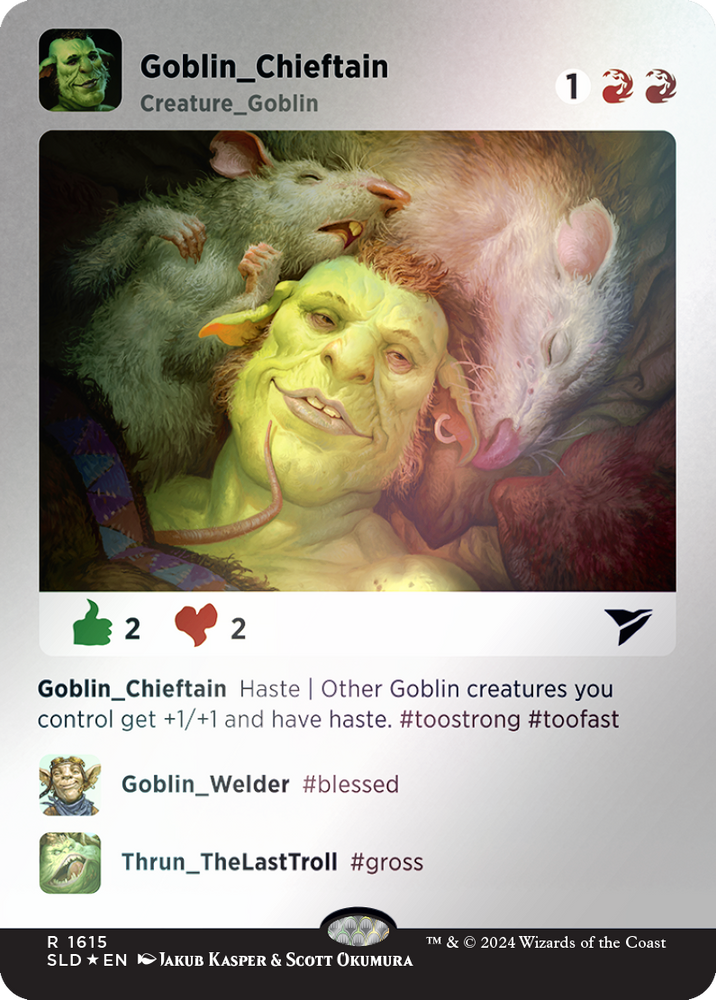 Goblin Chieftain (Rainbow Foil) [Secret Lair Drop Series] Magic: The Gathering
