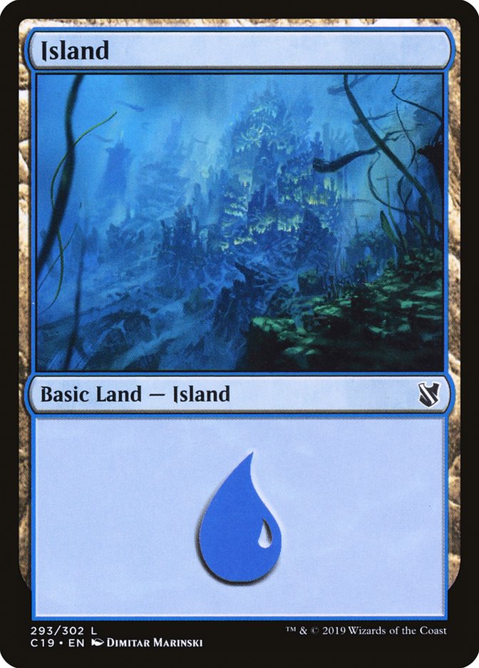 Island (293) [Commander 2019] Magic: The Gathering
