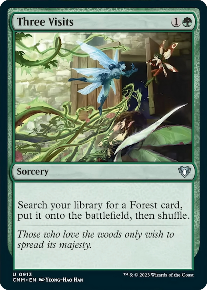 Three Visits [Commander Masters] Magic: The Gathering