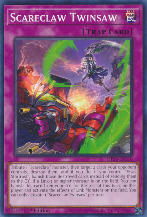 Scareclaw Twinsaw [MP23-EN210] Common - Yugioh Cards For Your TCG Needs!