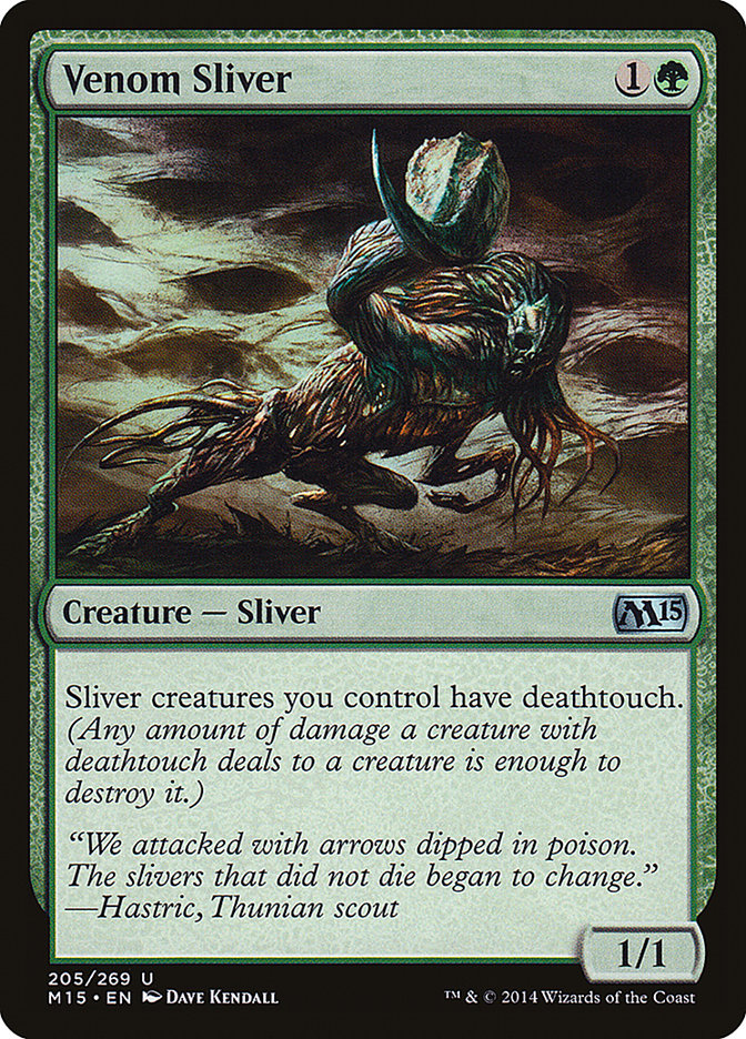 Venom Sliver [Magic 2015] Magic: The Gathering