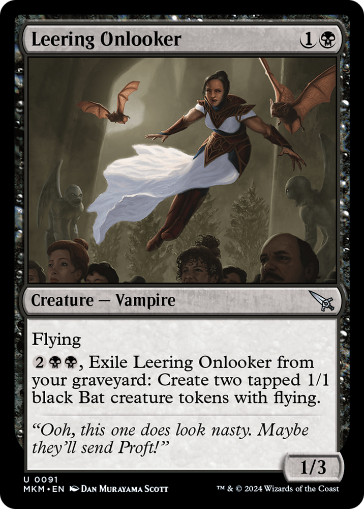 Leering Onlooker [Murders at Karlov Manor] Magic: The Gathering