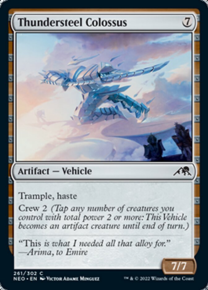 Thundersteel Colossus [Kamigawa: Neon Dynasty] Magic: The Gathering