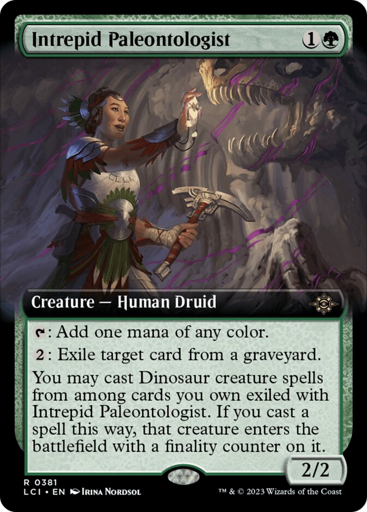 Intrepid Paleontologist (Extended Art) [The Lost Caverns of Ixalan] Magic: The Gathering