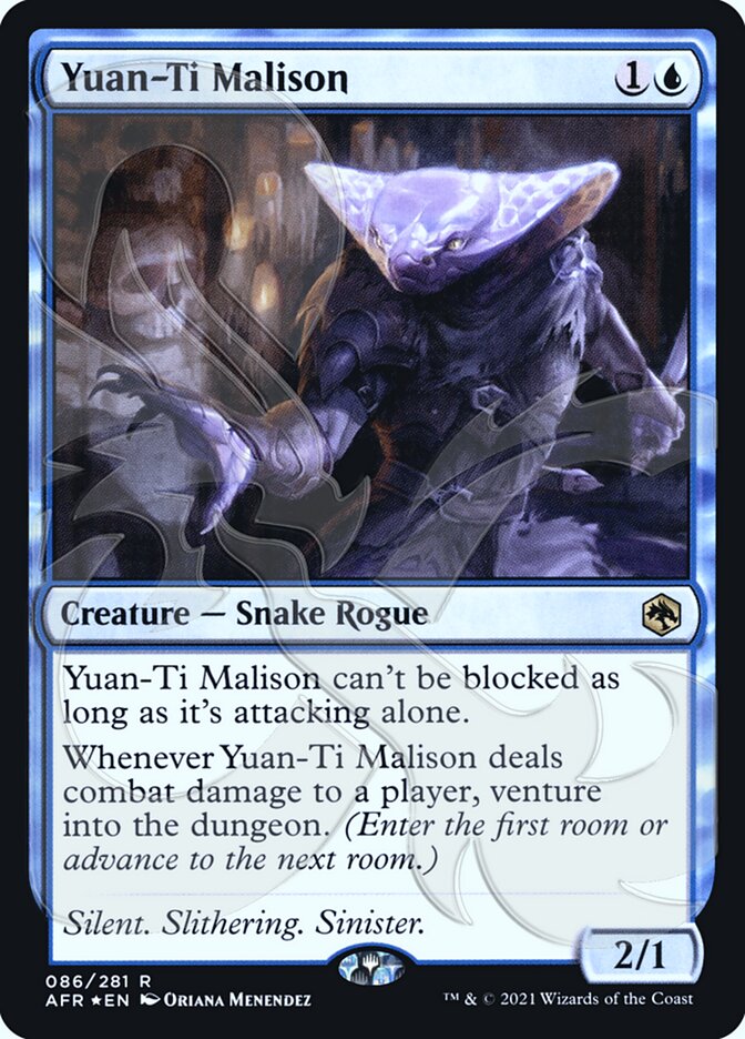 Yuan-Ti Malison (Ampersand Promo) [Dungeons & Dragons: Adventures in the Forgotten Realms Promos] Magic: The Gathering