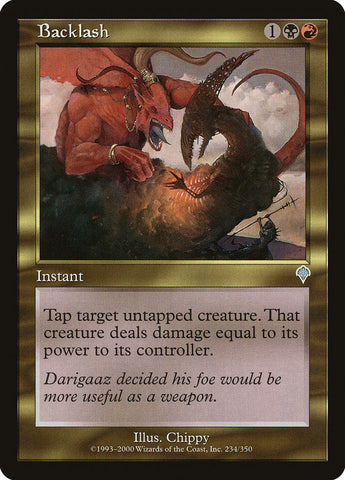 Backlash [Invasion] Magic: The Gathering