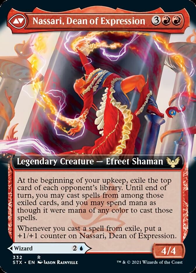 Uvilda, Dean of Perfection // Nassari, Dean of Expression (Extended Art) [Strixhaven: School of Mages] Magic: The Gathering