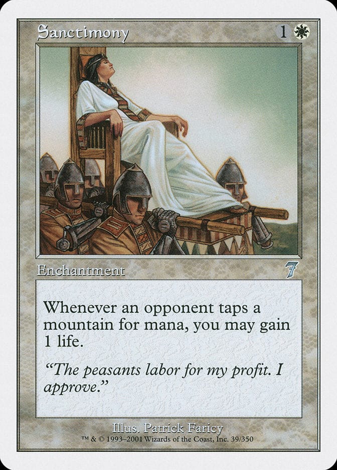 Sanctimony [Seventh Edition] Magic: The Gathering