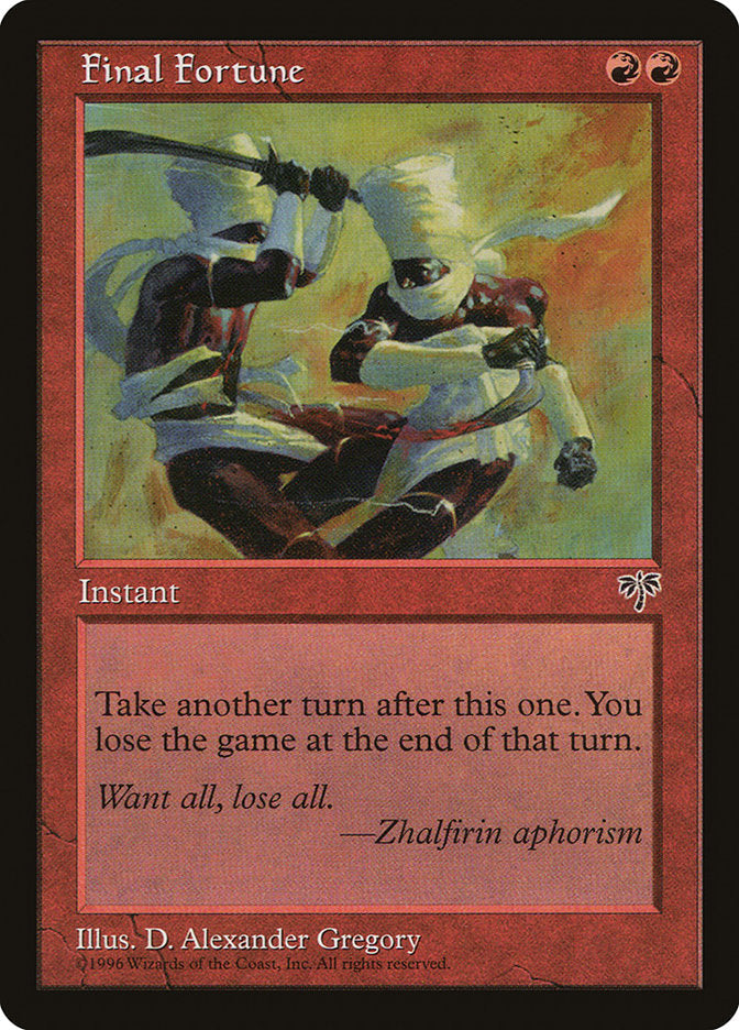 Final Fortune [Mirage] Magic: The Gathering