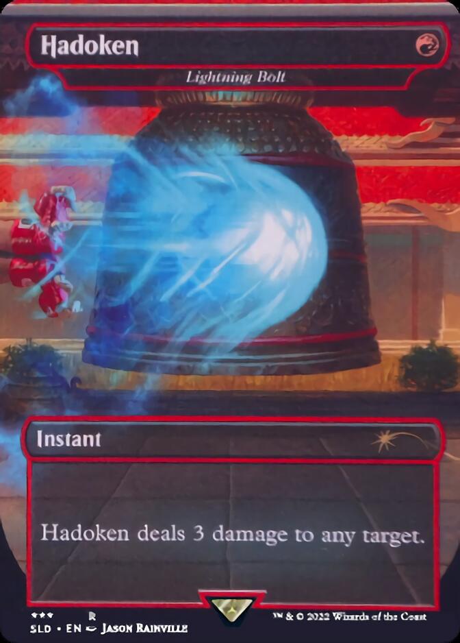 Lightning Bolt - Hadoken [Secret Lair Drop Series] Magic: The Gathering