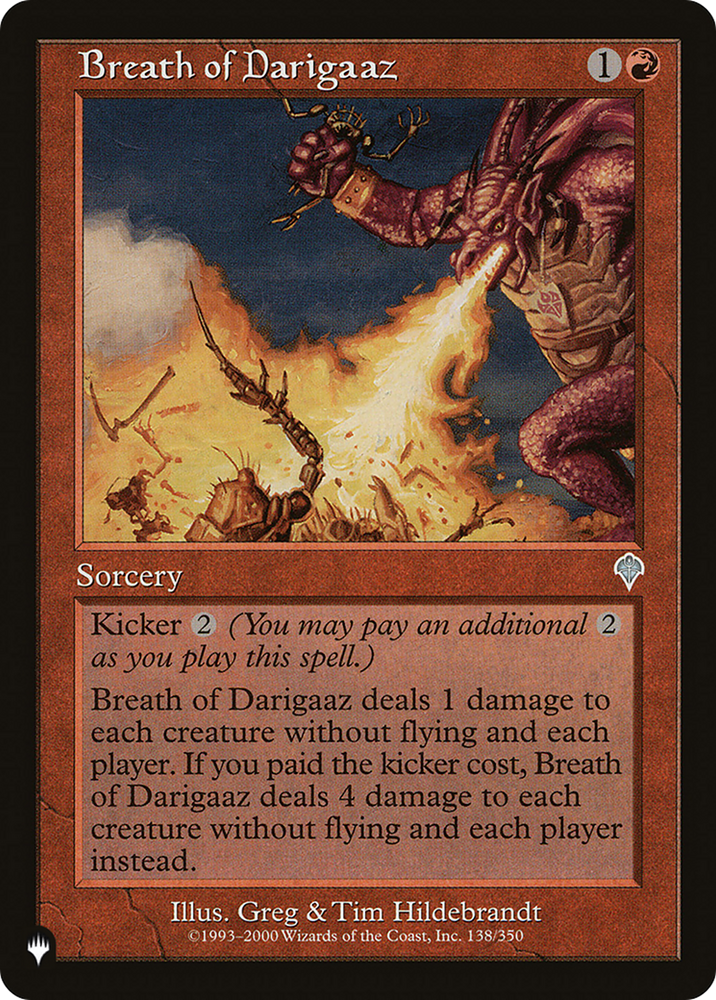 Breath of Darigaaz [The List] Magic: The Gathering