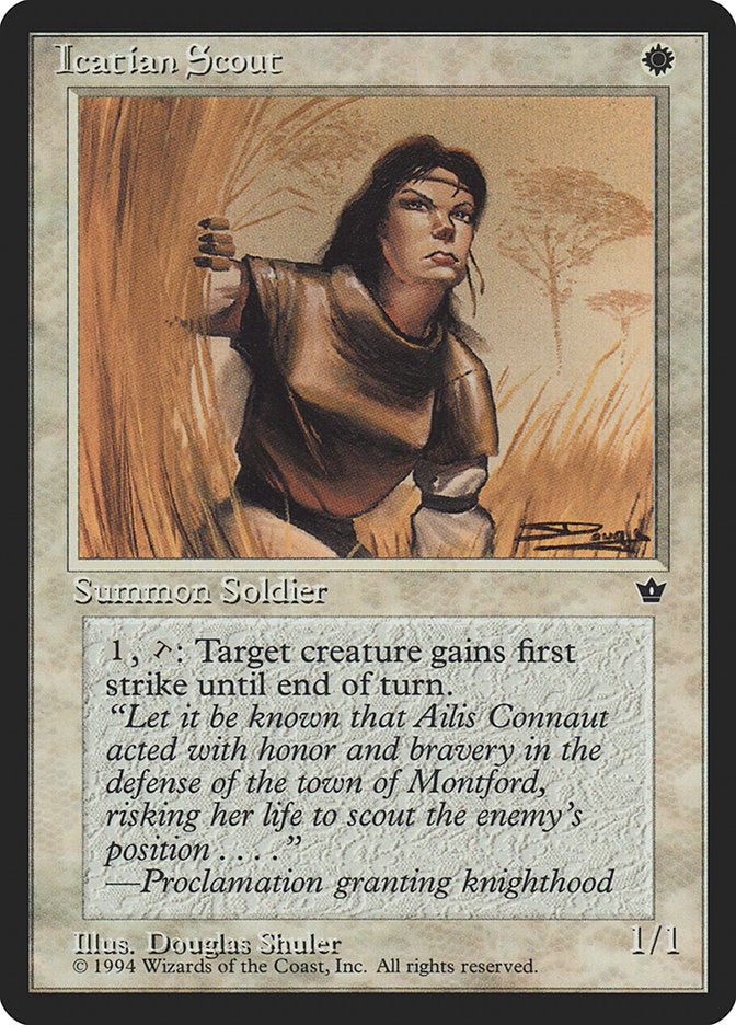 Icatian Scout (Douglas Shuler) [Fallen Empires] Magic: The Gathering