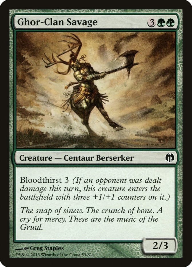 Ghor-Clan Savage [Duel Decks: Heroes vs. Monsters] Magic: The Gathering