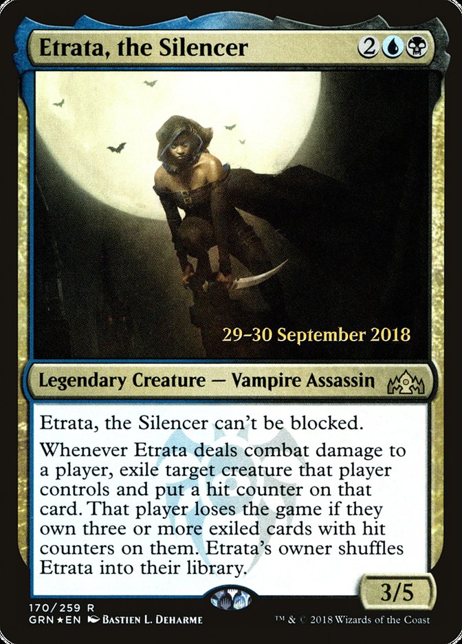Etrata, the Silencer [Guilds of Ravnica Prerelease Promos] Magic: The Gathering