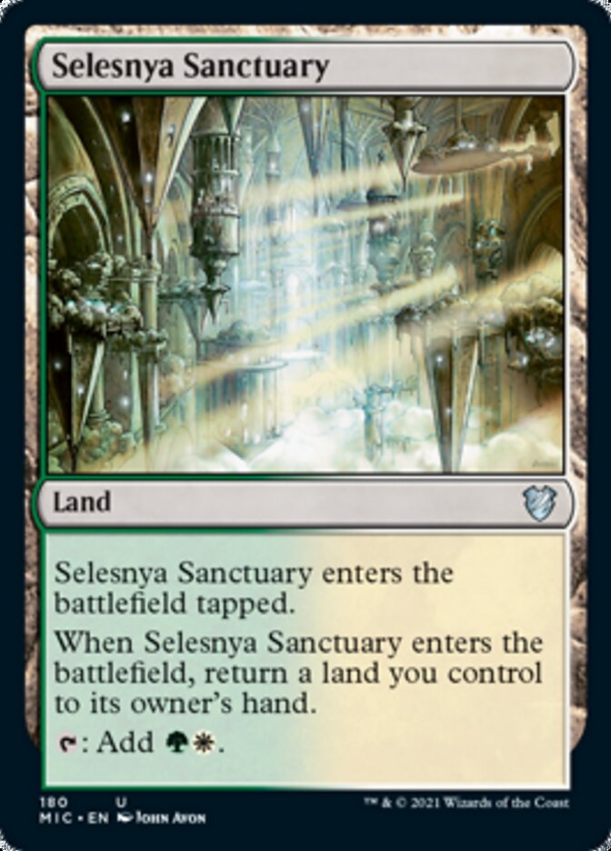 Selesnya Sanctuary [Innistrad: Midnight Hunt Commander] Magic: The Gathering