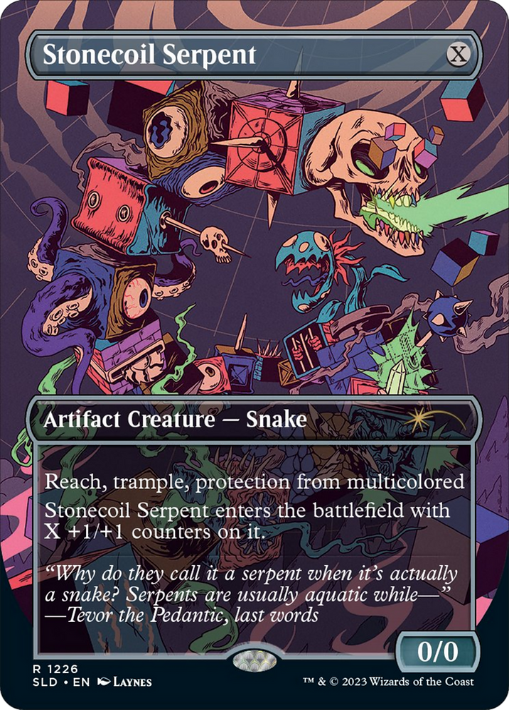 Stonecoil Serpent (Borderless) [Secret Lair Drop Series] Magic: The Gathering