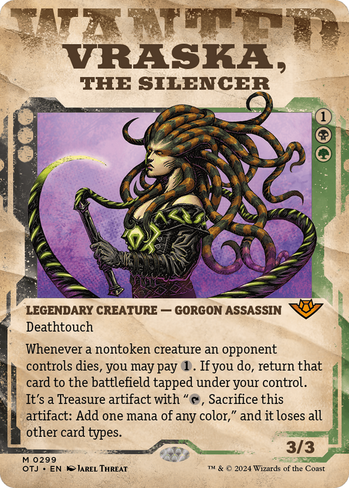 Vraska, the Silencer (Showcase) [Outlaws of Thunder Junction] Magic: The Gathering