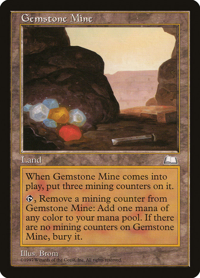 Gemstone Mine [Weatherlight] Magic: The Gathering