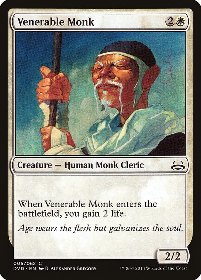 Venerable Monk (Divine vs. Demonic) [Duel Decks Anthology] Magic: The Gathering