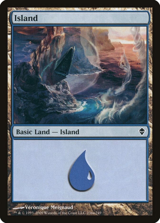 Island (236a) [Zendikar] Magic: The Gathering