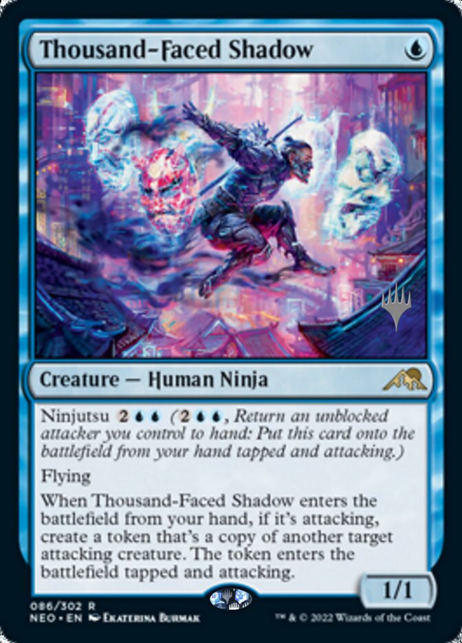 Thousand-Faced Shadow (Promo Pack) [Kamigawa: Neon Dynasty Promos] Magic: The Gathering