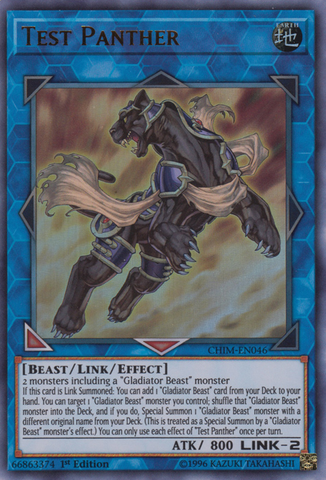 Test Panther [CHIM-EN046] Ultra Rare - Yugioh Cards For Your TCG Needs!