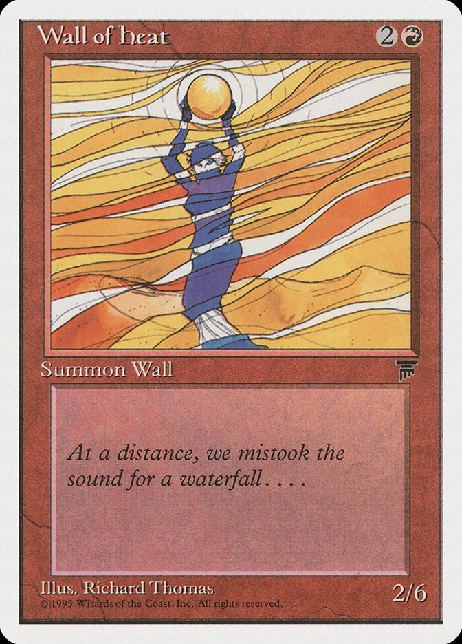 Wall of Heat [Chronicles] Magic: The Gathering