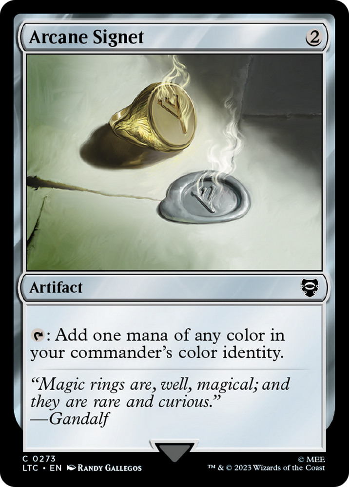 Arcane Signet [The Lord of the Rings: Tales of Middle-Earth Commander] Magic: The Gathering
