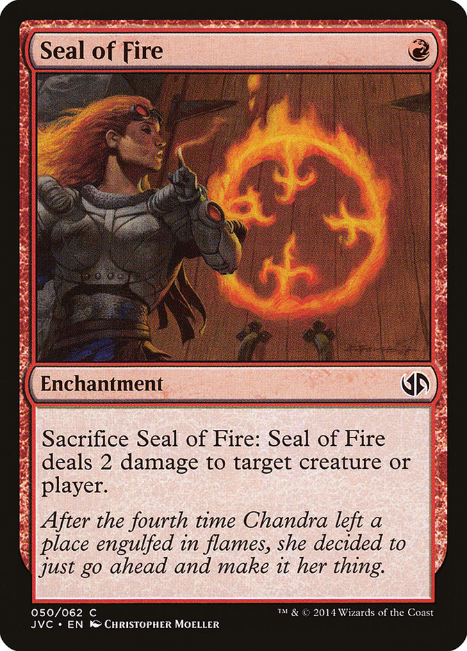 Seal of Fire [Duel Decks Anthology] Magic: The Gathering