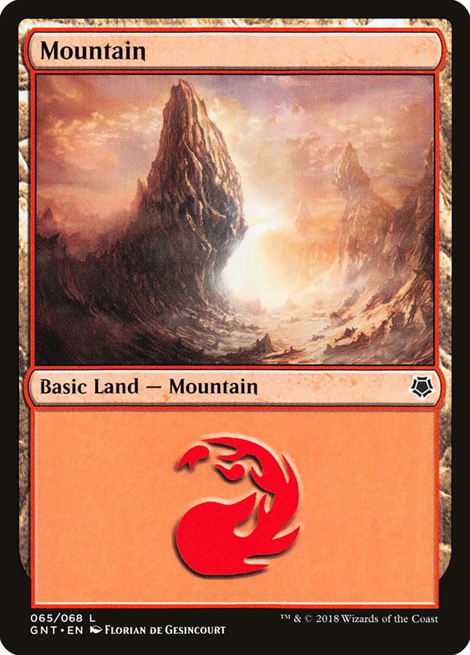 Mountain (65) [Game Night 2018] Magic: The Gathering