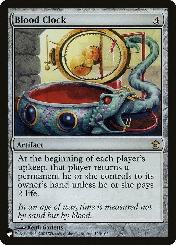 Blood Clock [The List] Magic: The Gathering