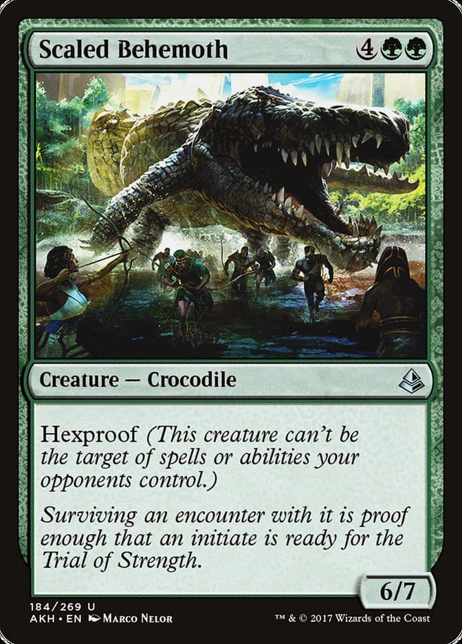 Scaled Behemoth [Amonkhet] Magic: The Gathering