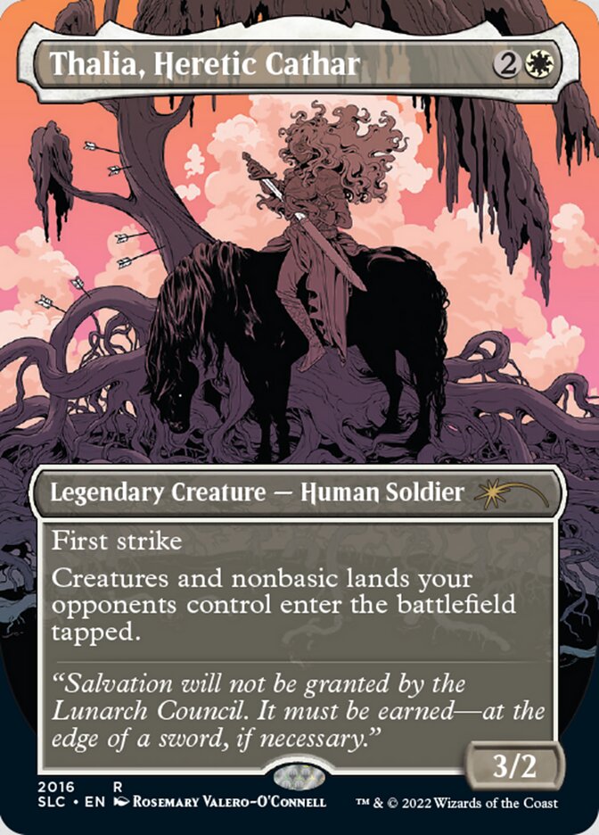 Thalia, Heretic Cathar (Borderless) [Secret Lair Countdown Kit] Magic: The Gathering