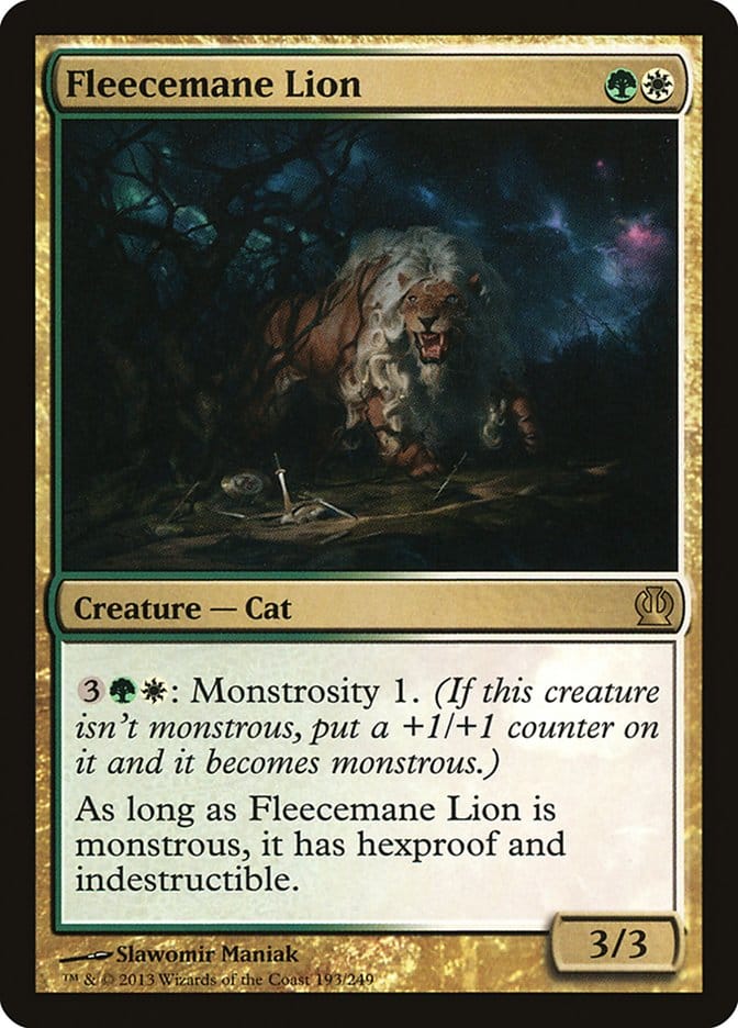 Fleecemane Lion [Theros] Magic: The Gathering