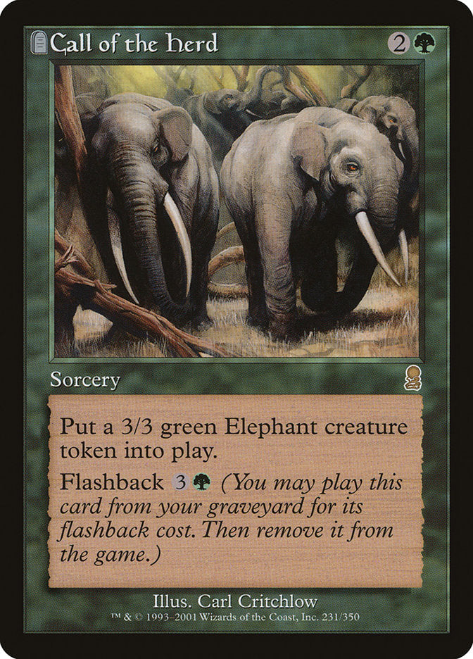 Call of the Herd [Odyssey] Magic: The Gathering