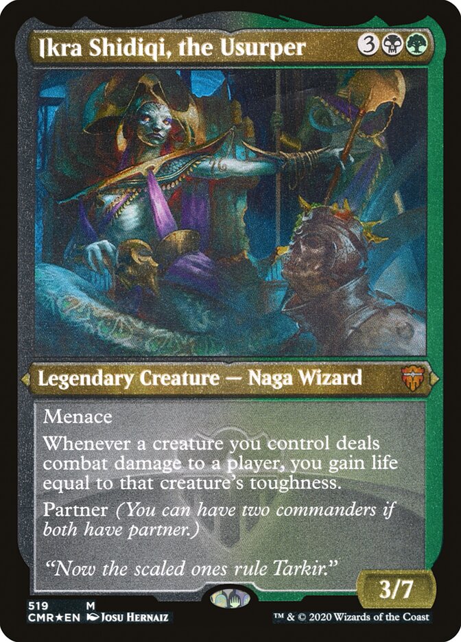 Ikra Shidiqi, the Usurper (Etched) [Commander Legends] Magic: The Gathering