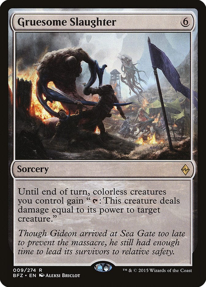 Gruesome Slaughter [Battle for Zendikar] Magic: The Gathering