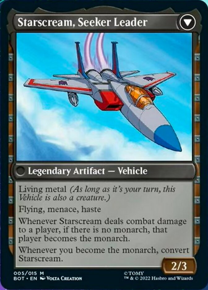 Starscream, Power Hungry // Starscream, Seeker Leader [Transformers] Magic: The Gathering