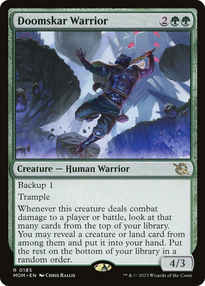 Doomskar Warrior [March of the Machine] Magic: The Gathering